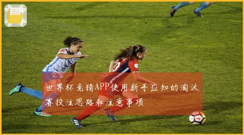 世界杯竞猜APP使用新手应知的淘汰赛投注思路和注意事项